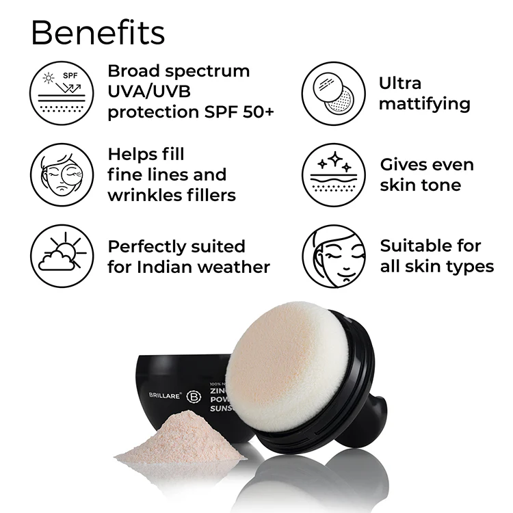 Zinc Powder Sunscreen SPF50 (Beige) - Image 5
